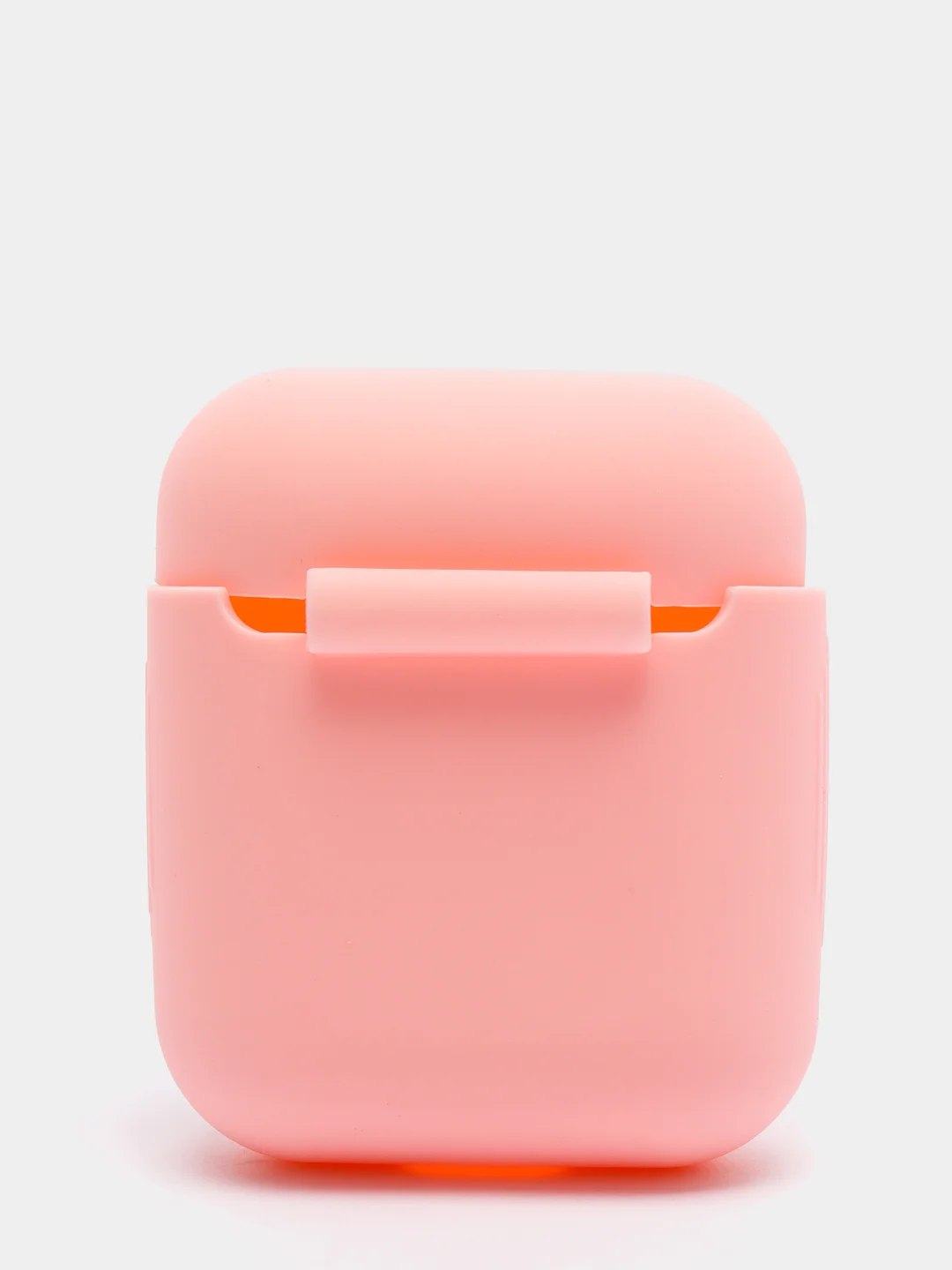 Розовый силиконовый чехол для наушников AirPods 1, 2