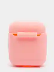 Розовый силиконовый чехол для наушников AirPods 1, 2