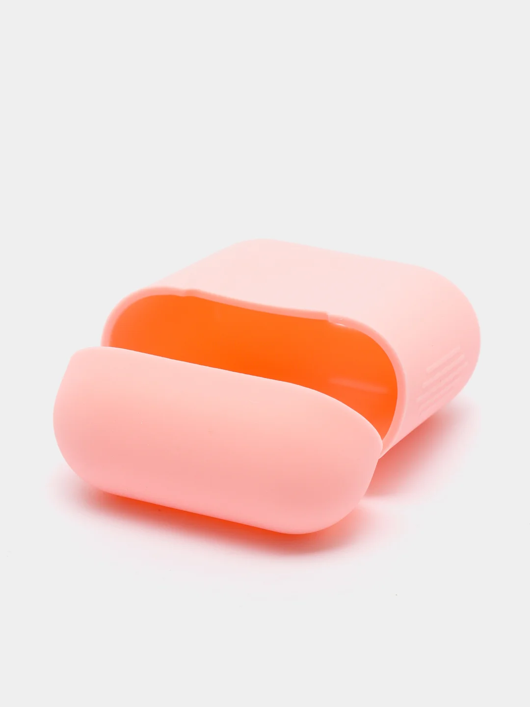Розовый силиконовый чехол для наушников AirPods 1, 2