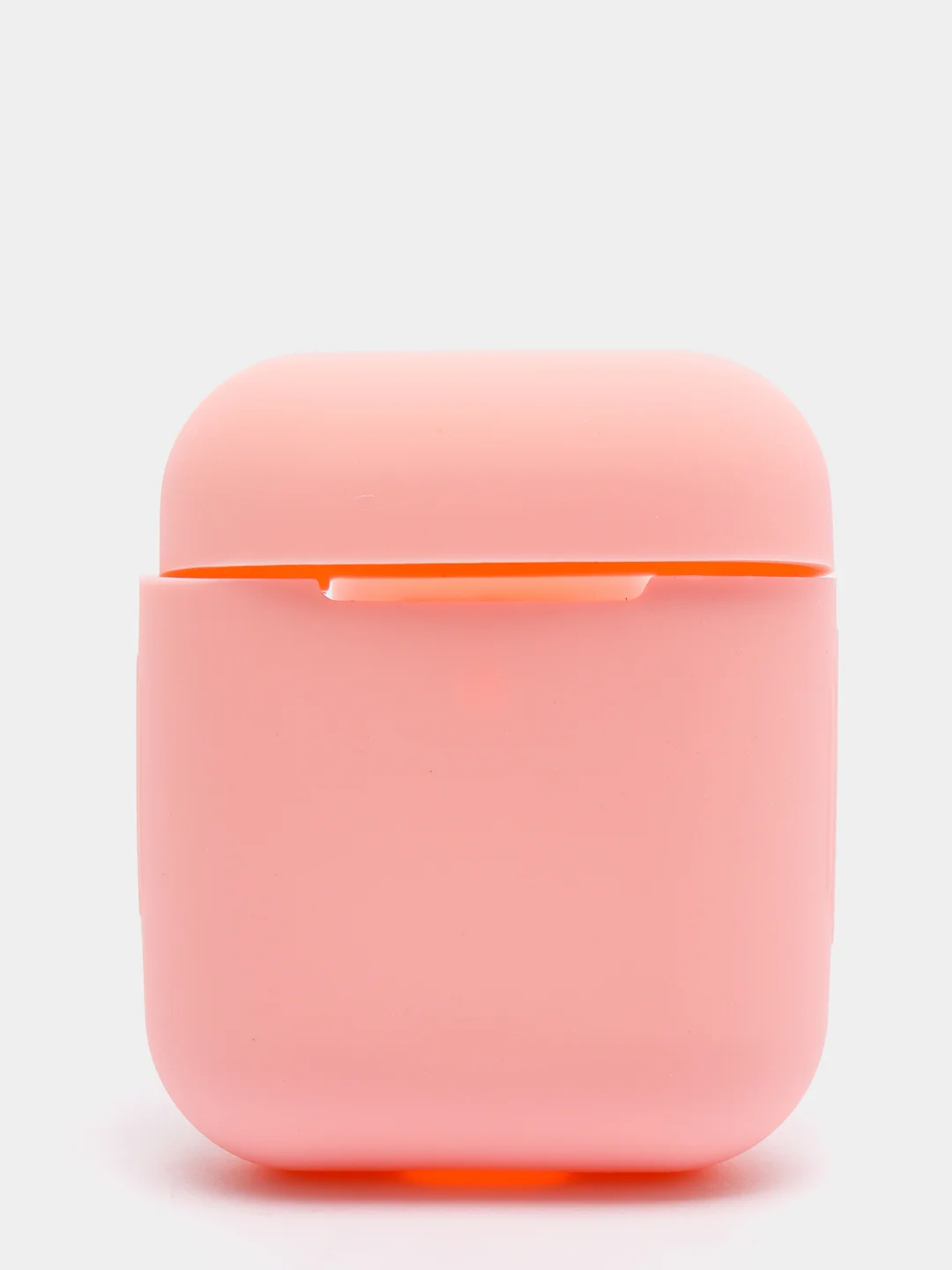 Розовый силиконовый чехол для наушников AirPods 1, 2