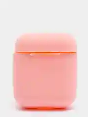 Розовый силиконовый чехол для наушников AirPods 1, 2