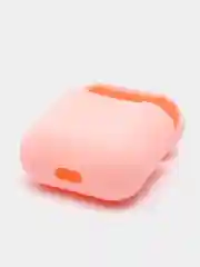 Розовый силиконовый чехол для наушников AirPods 1, 2
