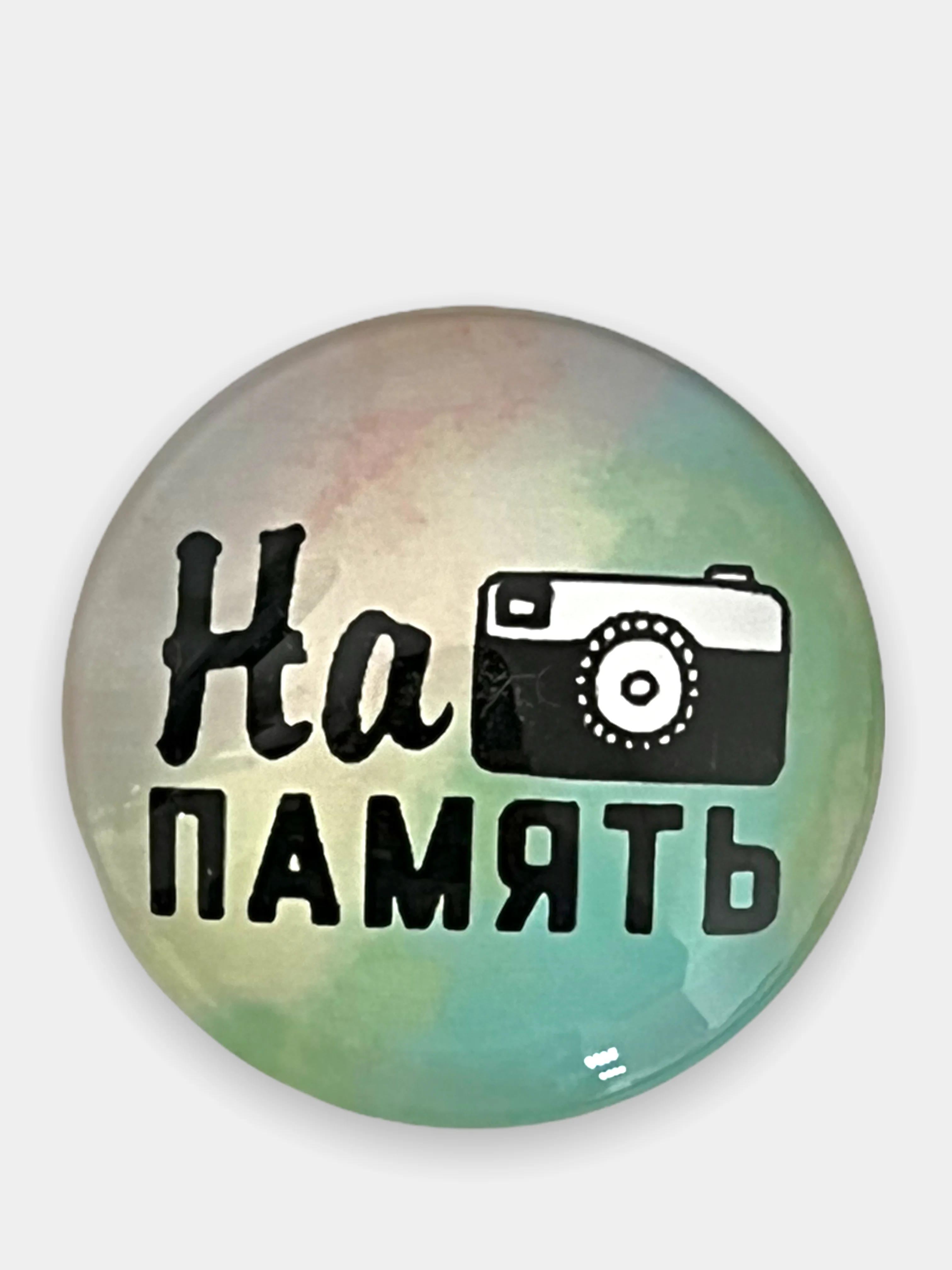 Хаки попсокет для смартфона с надписями, объемный