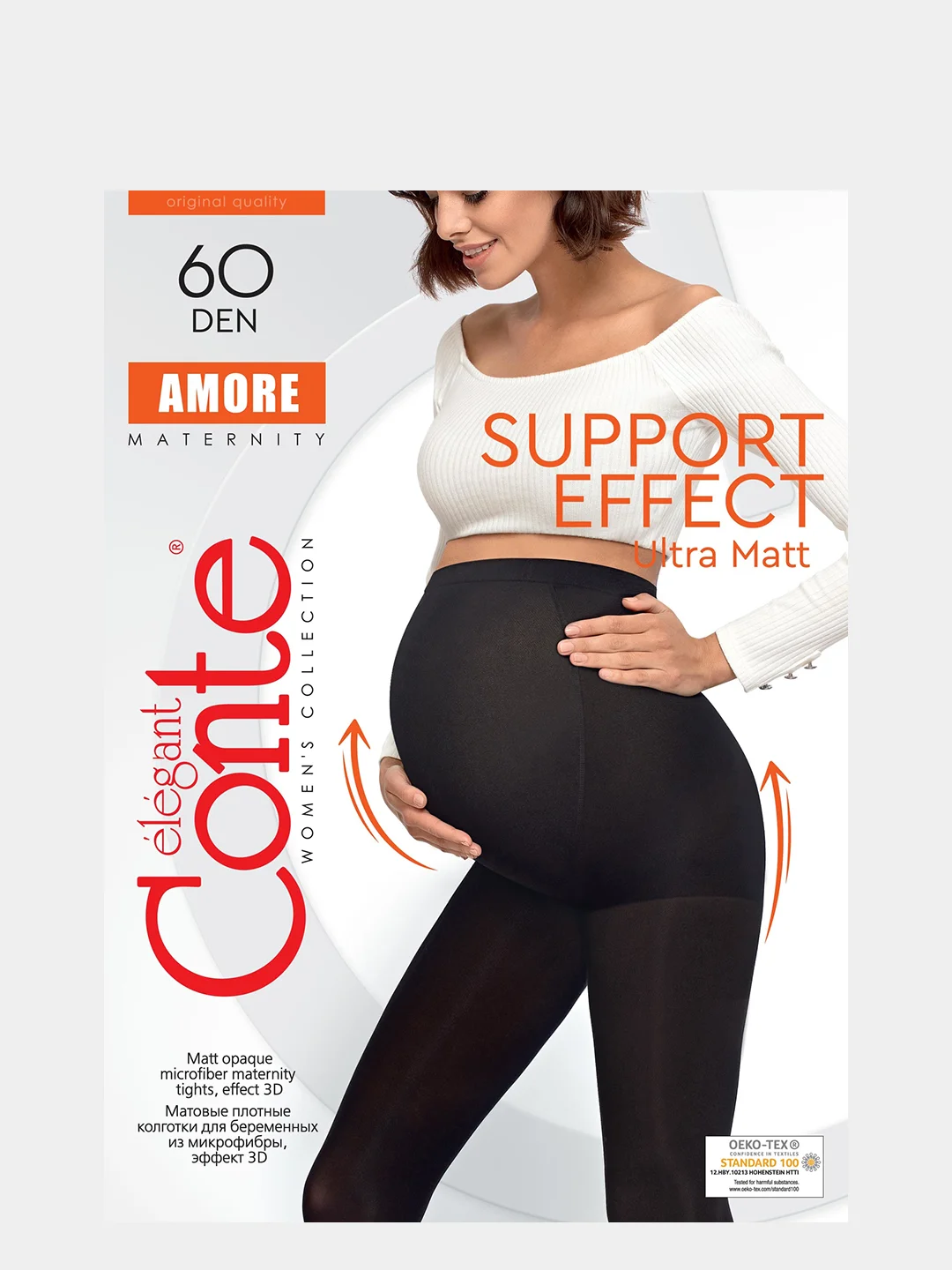 Колготки для беременных Conte, AMORE 60, микрофибра и лайкра