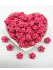 Фуксия бусины Розы из искусственного коралла для рукоделия и украшений