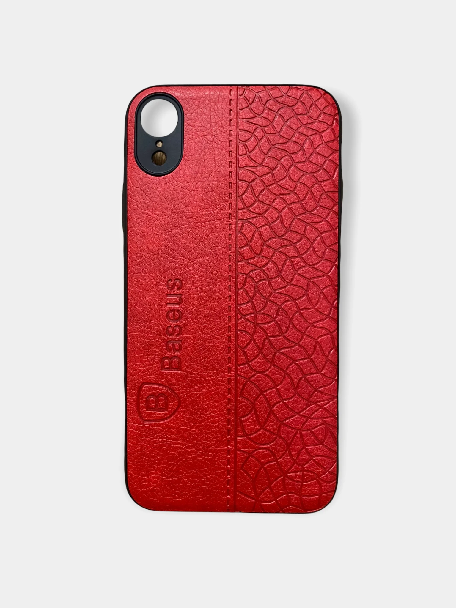 Красный чехол-экокожа Baseus на iPhone  7/8, XR, 11, 12/12 Pro