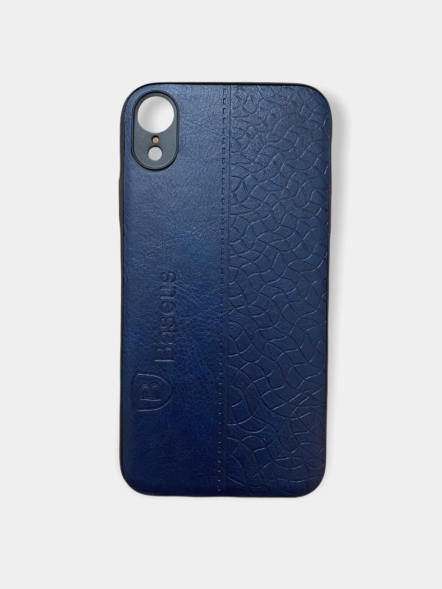 Синий чехол-экокожа Baseus на iPhone  7/8, XR, 11, 12/12 Pro