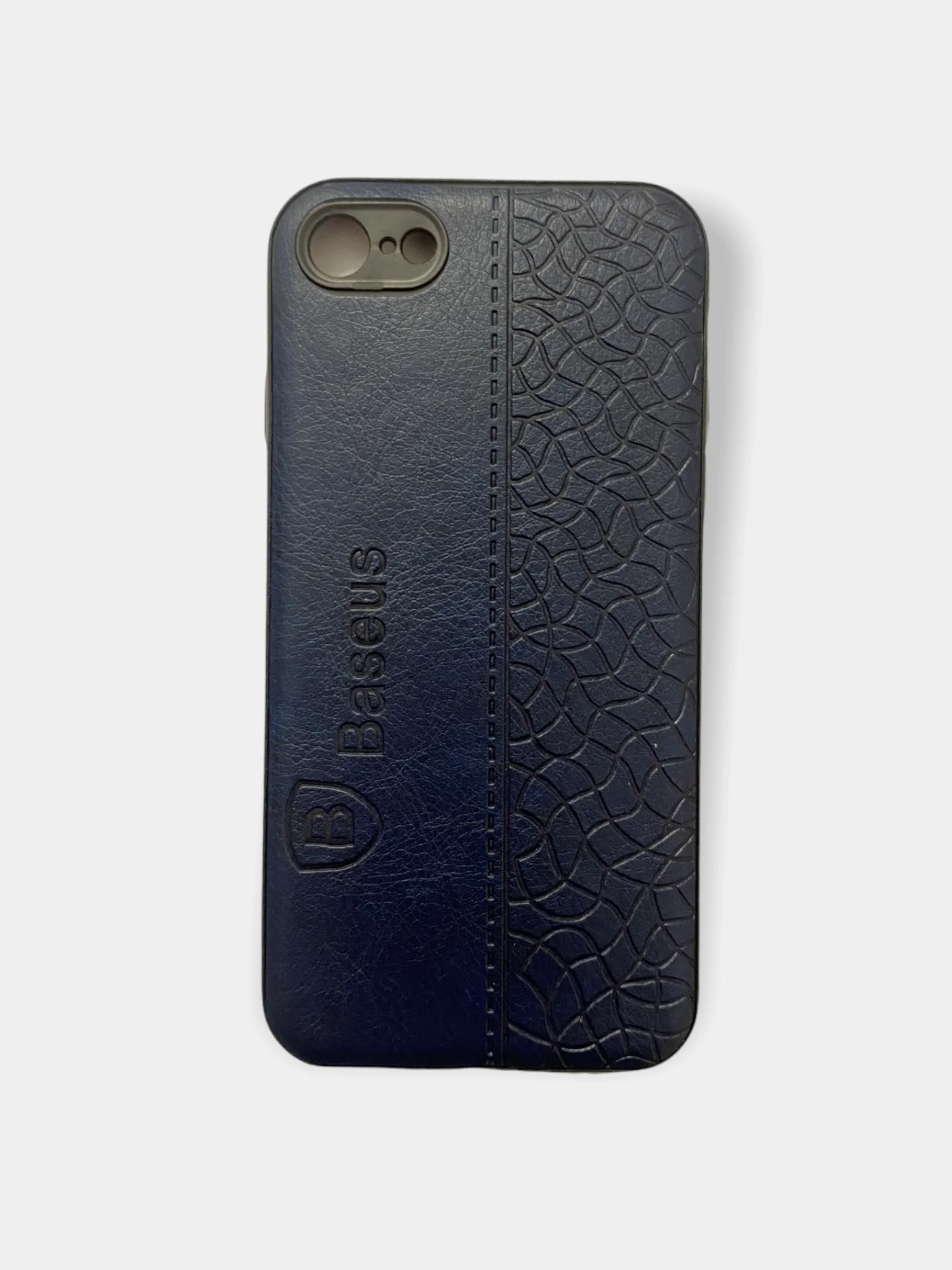 Синий чехол-экокожа Baseus на iPhone  7/8, XR, 11, 12/12 Pro
