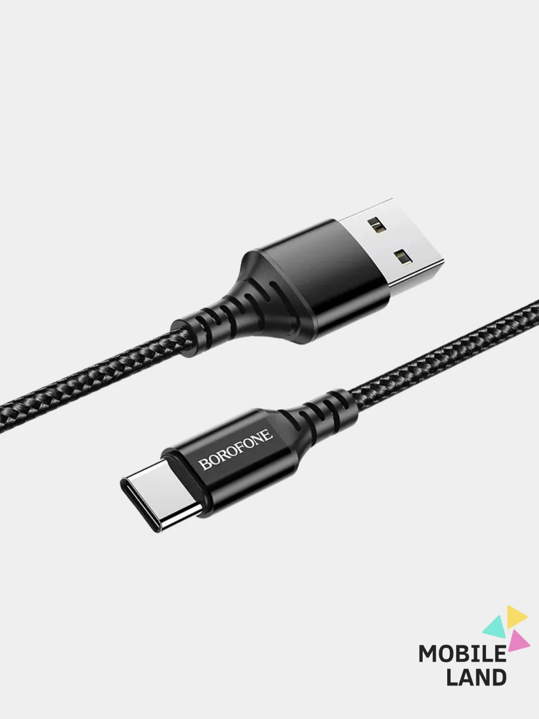 Черный кабель для зарядки Android и Apple iPhone BOROFONE BX54 (1m, Micro-USB/Type-C/Lightning)