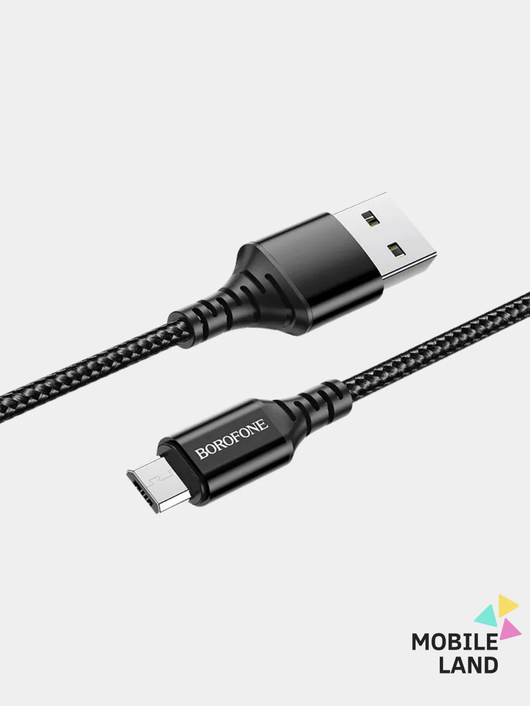 Черный кабель для зарядки Android и Apple iPhone BOROFONE BX54 (1m, Micro-USB/Type-C/Lightning)