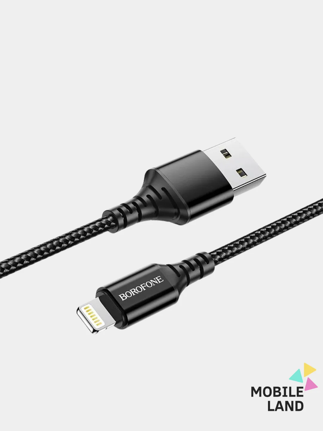 Черный кабель для зарядки Android и Apple iPhone BOROFONE BX54 (1m, Micro-USB/Type-C/Lightning)