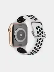Белый спортивный силиконовый ремешок для Apple Watch SE, 7, 6, 5, 4, 3, 2, 1