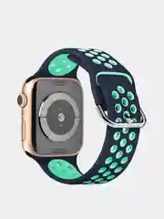 Бирюзовый спортивный силиконовый ремешок для Apple Watch SE, 7, 6, 5, 4, 3, 2, 1