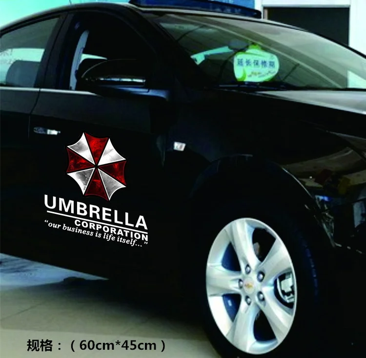 Слоновая кость наклейка на авто "Umbrella corporation"
