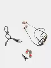 Серебряный наушники Bluetooth SPORT MAGNETIC BY-D13