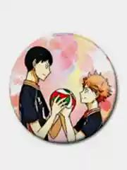 Багровый значки аниме Волейбол Haikyuu