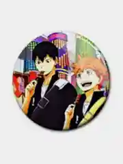 Коралловый значки аниме Волейбол Haikyuu
