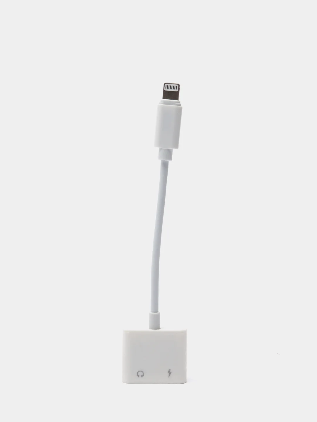 Адаптер аудио переходник J-009 (Lightning/3.5mm jack aux + Lightning для Apple iPhone)
