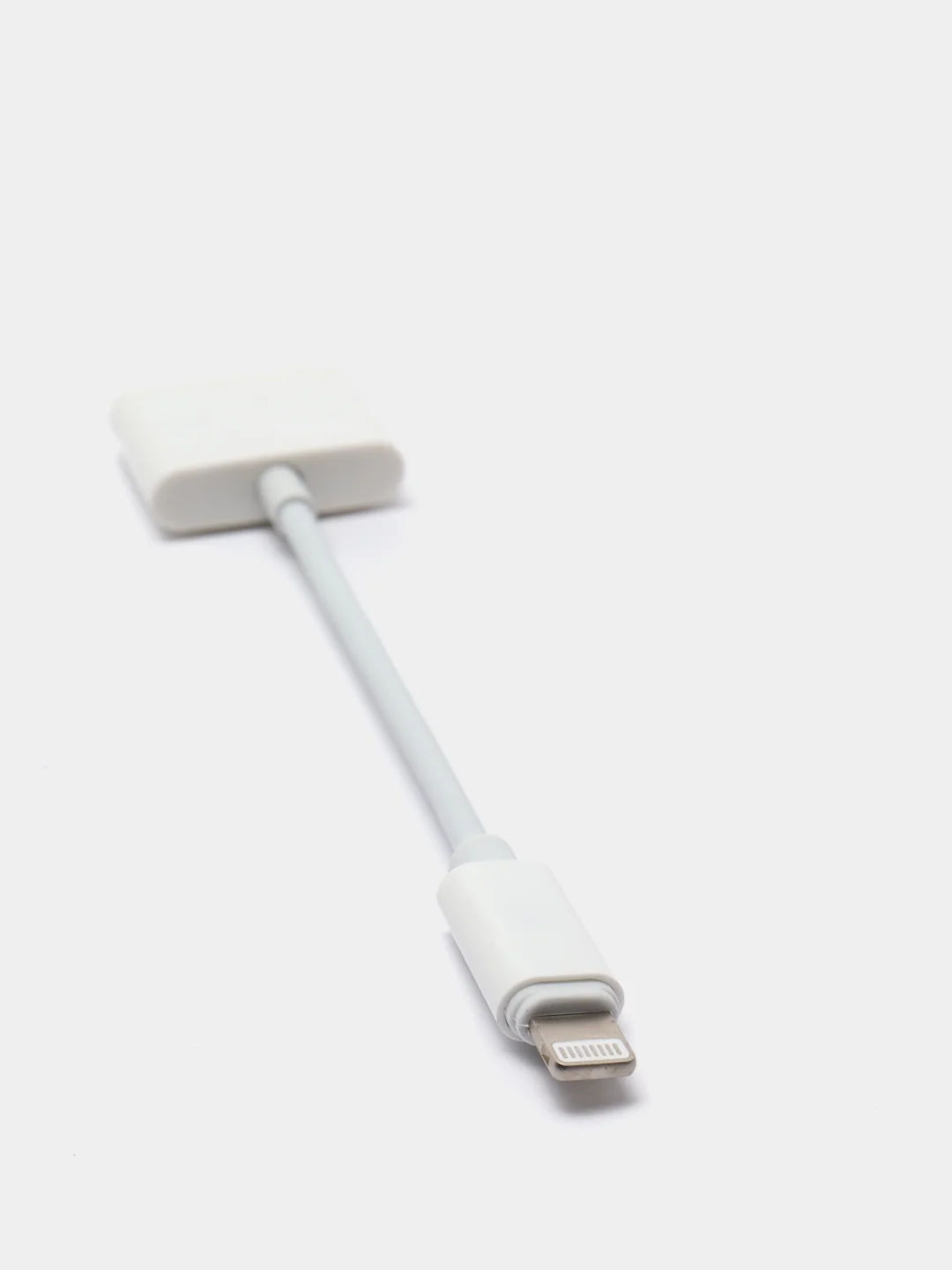 Адаптер аудио переходник J-009 (Lightning/3.5mm jack aux + Lightning для Apple iPhone)