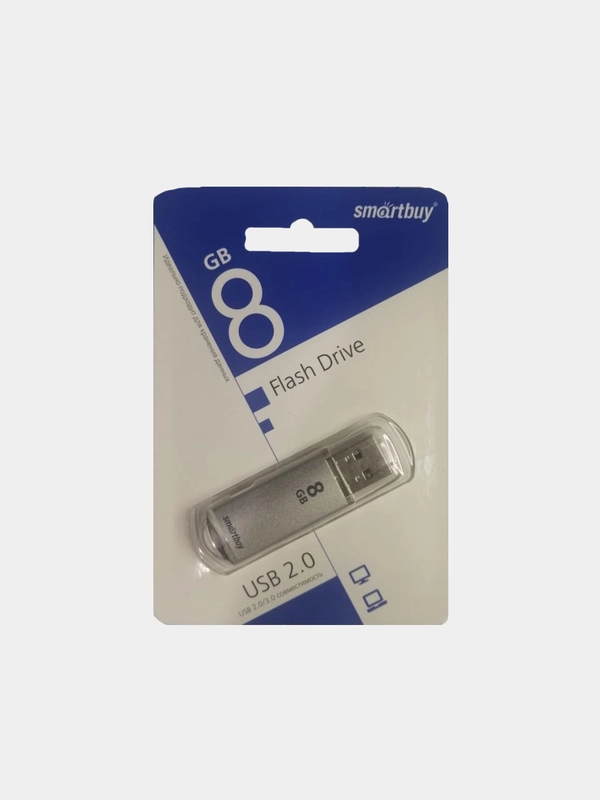 USB флеш-диск SmartBuy 8Gb V-Cut Silver