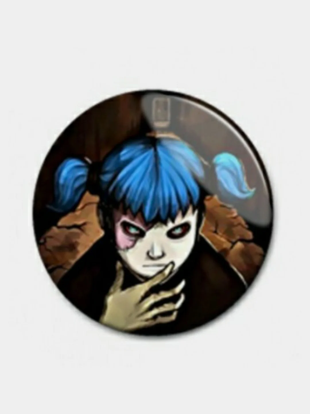 Голубой значки аниме Салли Фейс Sally Face