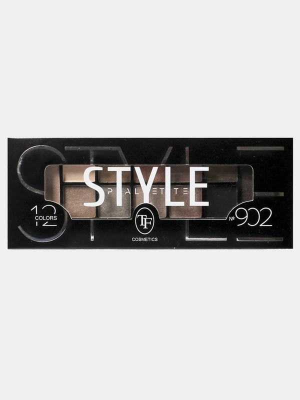 Палетка теней для век STYLE PALETTE EYESHADOW, тон 902 "Коричнево-бежевый нюд"