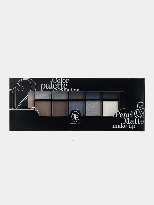 Палитра теней для век из 12 цветов COLOR PALETTE EYESHADOW PERAL & MATTE 3 вида