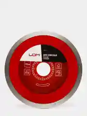 Диск алмазный отрезной LOM, сплошной, мокрый рез, 125 х 22 мм