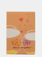 Тетрадь Fish Love, клетка, А5, 40 л, Bruno Visconti
