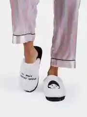 Тапочки домашние белые, 2 вида