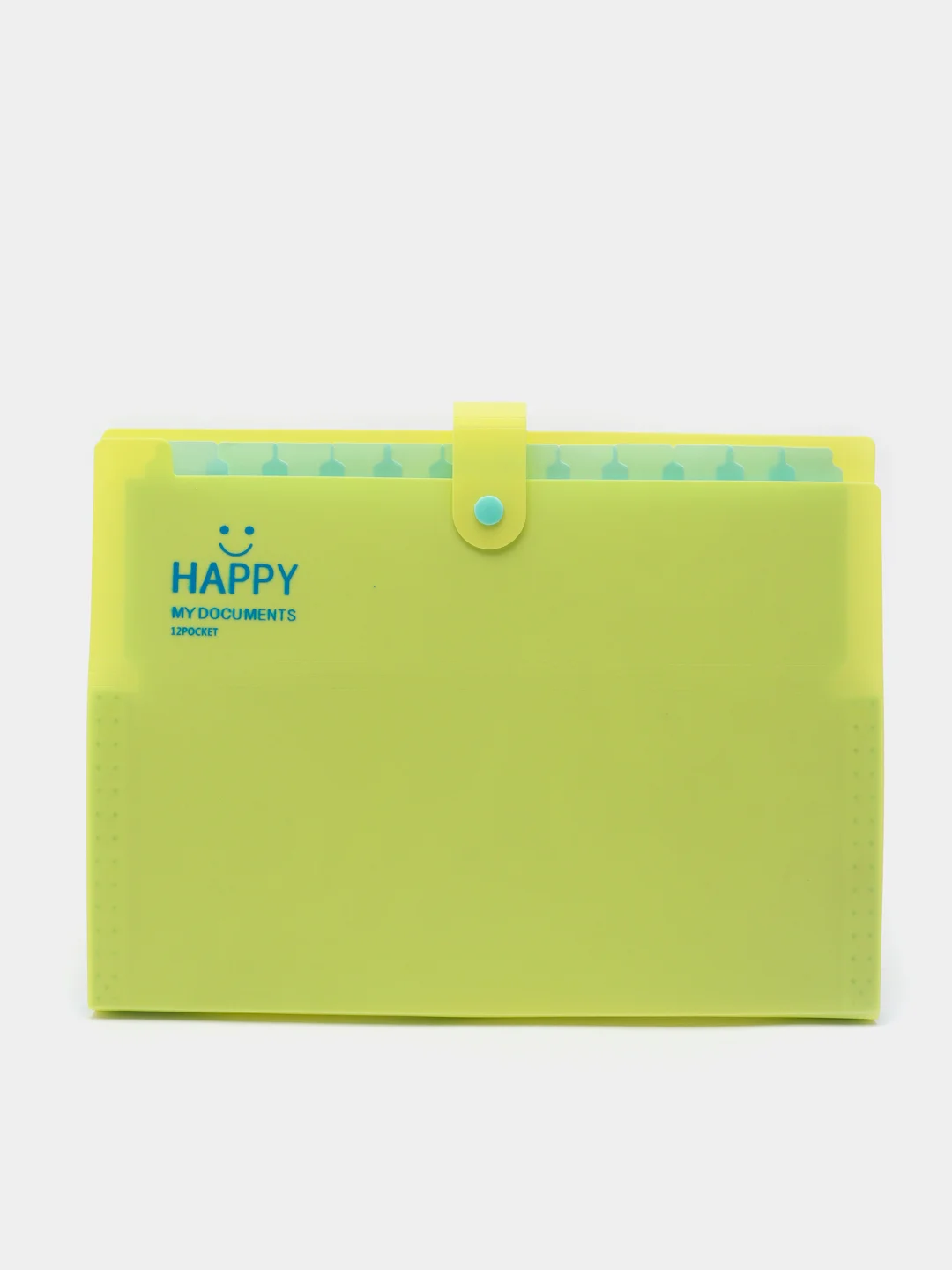 Желтый папка А4 Happy my documents на 12 отделений для удобного хранения документов