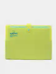 Желтый папка А4 Happy my documents на 12 отделений для удобного хранения документов