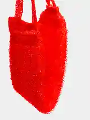 Красный мочалка с поролоном, 37 х 13 см