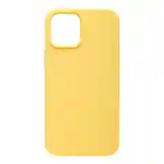 Желтый чехол для iPhone 12 Pro Max (6.7) Silicone Case прорезиненный