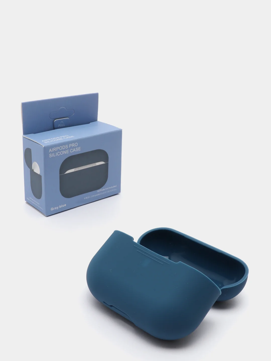 Синий силиконовый чехол для наушников AirPods Pro