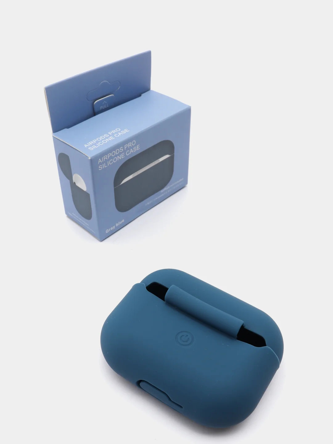 Синий силиконовый чехол для наушников AirPods Pro
