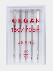 Иглы для швейных машин ORGAN Джинс №110 5 шт. в пенале