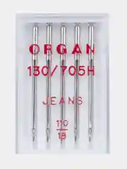 Иглы для швейных машин ORGAN Джинс №110 5 шт. в пенале