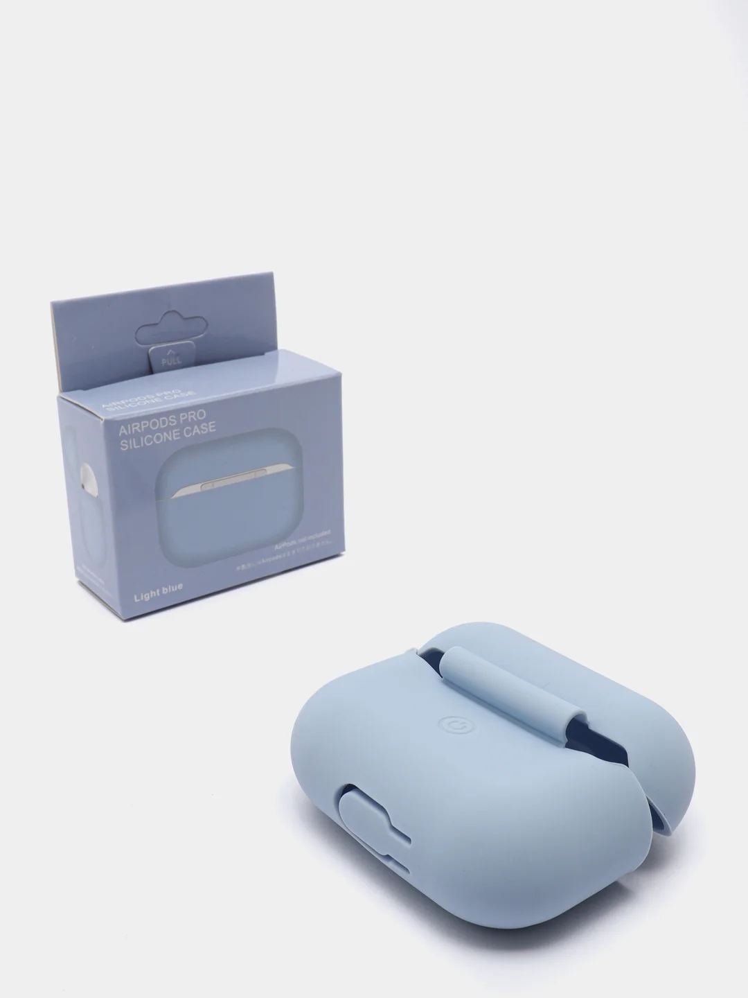 Небесно-голубой силиконовый чехол для наушников AirPods Pro