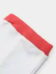 Оранжевый белая детская шапка с цветной резинкой