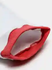 Оранжевый белая детская шапка с цветной резинкой
