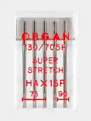 Иглы для швейных машин ORGAN Супер Стрейч №75-90 5 шт.в пенале
