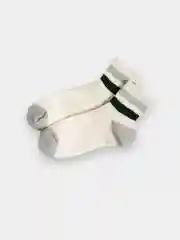 Черный носки с полосатым узором