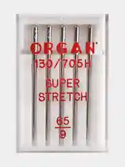 Иглы для швейных машин ORGAN Супер Стрейч №65 5 шт. в пенале
