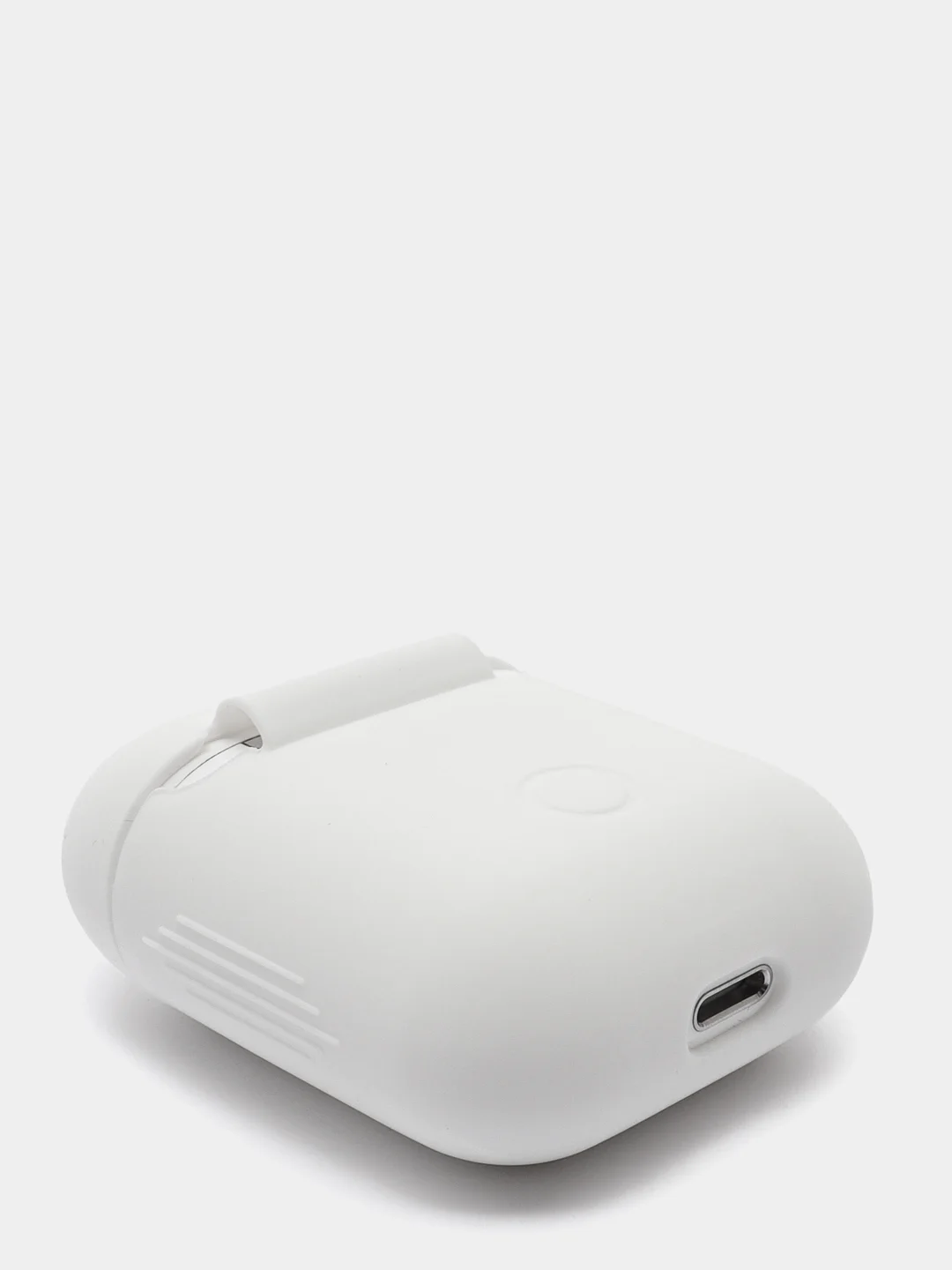 Белый силиконовый чехол для Apple AirPods 1 / 2