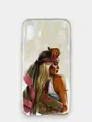 Коралловый меланж чехол Apple iPhone XR силиконовый с рисунком