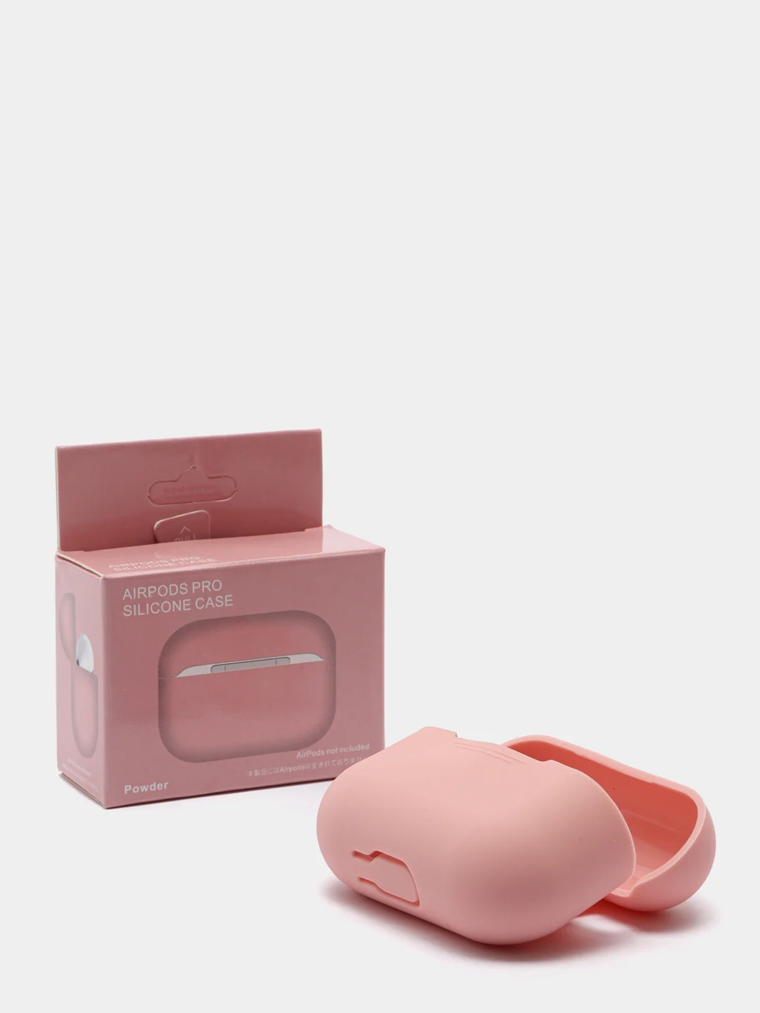 Розовый силиконовый чехол для наушников AirPods Pro