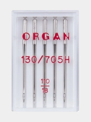 Иглы для швейных машин ORGAN Универсальные №110 5 шт. в пенале
