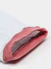 Манго белая детская шапка с цветной резинкой