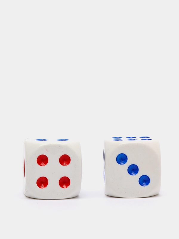 Кости игральные, 1 х 1 см, 2 шт